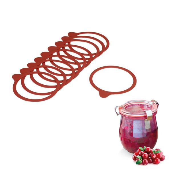Gummiringe / Pakninger til henkogningsglas, Weck,  112 x 128 mm, 10 stk